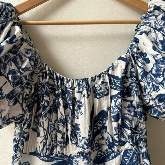 NWT Abercrombie & Fitch Emerson Poplin Puff Sleeve Mini, Size XL - Picture 5 of 10